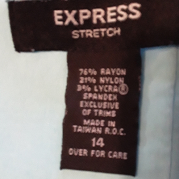 Express Blue Strapless Dress Size 10 - Picture 7 of 7